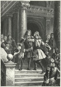Le maréchal Villars et le prince Eugène de Savoie se rencontrant pour négocier le traité de Rastatt - Paul Dominique Philippoteaux