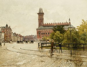 Raadhuspladsen, Copenhague, 1893 - Paul Fischer