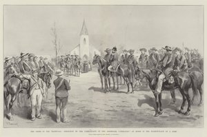 La Crise au Transvaal, Inspection par le Commandant du Commando de Boers sur la Place du Marché d