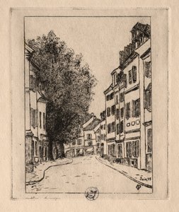 Six eaux-fortes : Notre-Dame, Pontoise