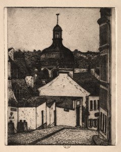 Six eaux-fortes : Rue Notre-Dame, Pontoise