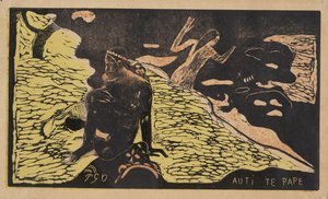 Auti Te Pape Femmes à la rivière de la série Noa Noa, 1893-1894