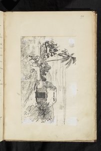 Avant et après - Paysage avec une hutte et des palmiers