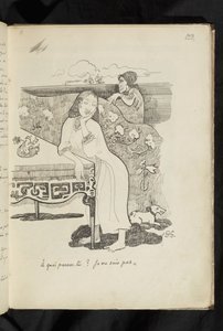 Avant et après - dessin "À quoi-penses-tu? Je ne sais pas"