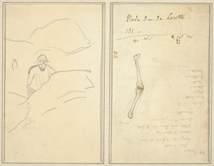 Garçon Breton dans un Paysage; Étude d