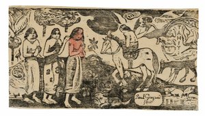 Changement de résidence, de la suite des dernières gravures sur bois - Paul Gauguin