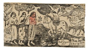 Changement de résidence, de la suite des dernières gravures sur bois - Paul Gauguin