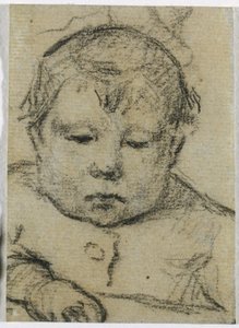 Emil Gauguin enfant, main droite en avant, vers 1875-76 (crayon noir) - Paul Gauguin
