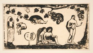 Femmes, animaux et feuillages