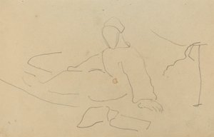 Figure assise par terre [recto] - Paul Gauguin