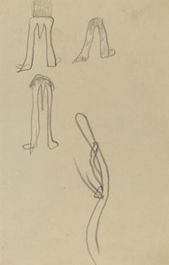Quatre formes fantastiques [recto] - Paul Gauguin