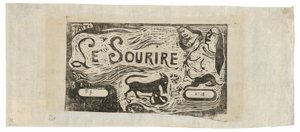 Renard, bustes de deux femmes et un lapin, en-tête pour Le sourire - Paul Gauguin