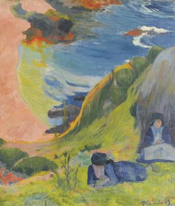 En français :  Au-dessus de la mer Above the sea - Paul Gauguin