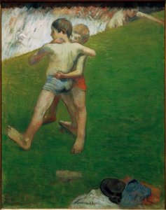 Jeunes lutteurs – Bretagne - Paul Gauguin