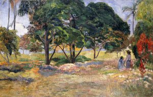 Paysage avec trois arbres, 1892