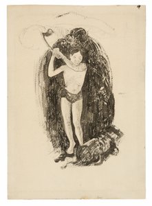 Homme avec une hache - Paul Gauguin