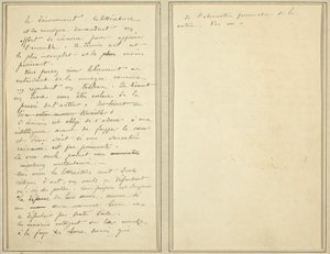 Pages de manuscrit [verso]