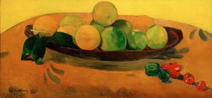 Nature morte aux fruits et piments
