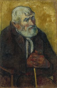 Vieil homme avec un bâton
