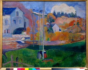Paysage de Bretagne, le moulin David - Paul Gauguin