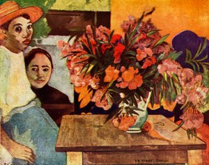 Paysans avec des fleurs, 1936