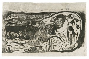Plaque avec la Tête d