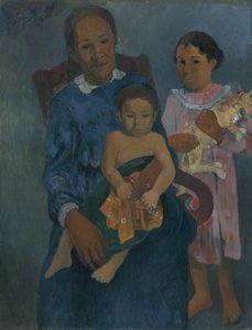 Femme polynésienne avec enfants, 1901