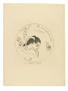 Projet d’assiette (Leda), frontispice de la Suite Volpini