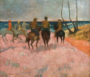 Cavalier sur la plage