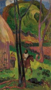 Cavalier devant la case. 1902 - Paul Gauguin