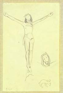 Étude pour Le Christ jaune, 1889 - Paul Gauguin