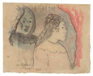 Étude des têtes tahitiennes - Paul Gauguin