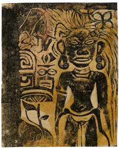 Idole Tahitienne, La Déesse Hina, 1894-95 - Paul Gauguin