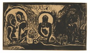 Te atua (Le Dieu), de la suite Noa Noa - Paul Gauguin