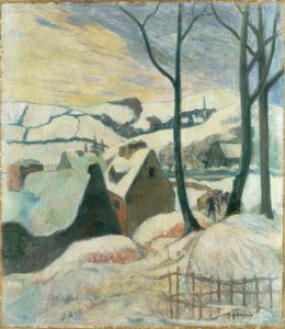 Village sous la neige