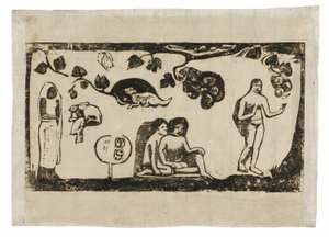 Femmes, animaux et feuillages, de la suite d
