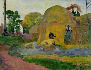 Meules de foin jaunes, ou Récolte dorée, 1889 - Paul Gauguin