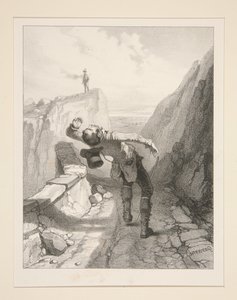 Le chemin creux - Paul Gavarni