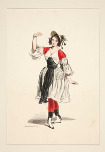 Batelière du Danube. Chapeau de paille. - Paul Gavarni