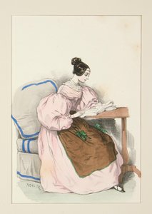 CHEZ SOI (Septembre 1835) Robe en batiste d