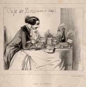 Croquis fantastique : Bon appétit - Paul Gavarni
