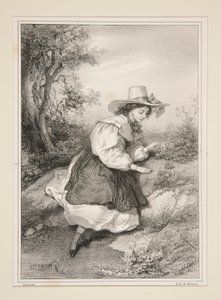 Les Deux Pâquerettes. - Paul Gavarni