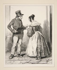 Ma chère amie, vous me dites... - Paul Gavarni