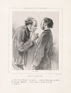 Masques et Visages : Par-ci, Par-là, 1850s