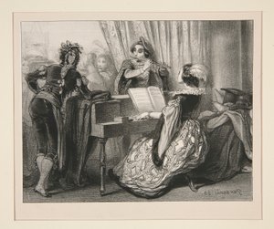Un bal costumé - Paul Gavarni