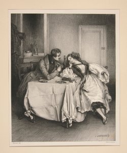 UN CABINET CHEZ PÉTRON. UNE CHAMBRE PRIVÉE CHEZ PÉTRON.