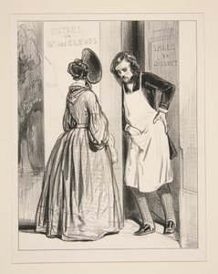 Voilà huit mois, Auguste, que vous me promettez un mantelet... - Paul Gavarni