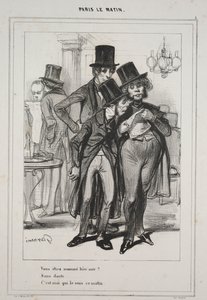 Vous étiez nommé hier soir..., de la série Paris Le Matin, 1839