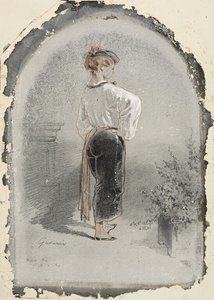 Femme en costume espagnol - Paul Gavarni
