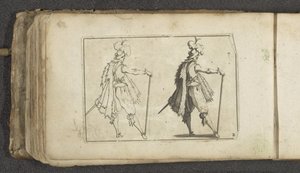 Acteur avec chapeau à plumes, en double - Paul Göttich